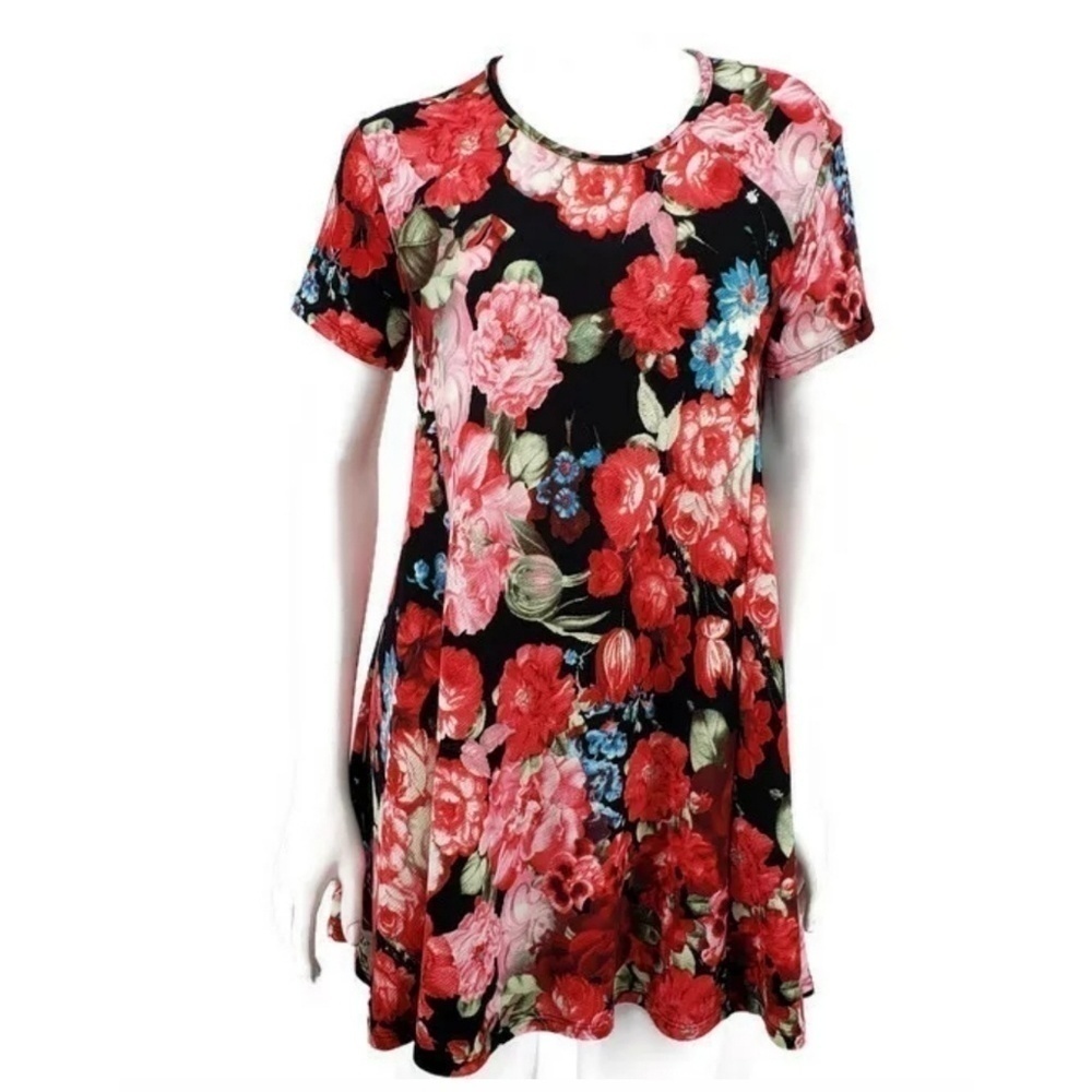Show Me Your Mumu Red Roser BabyDoll Dress Roses